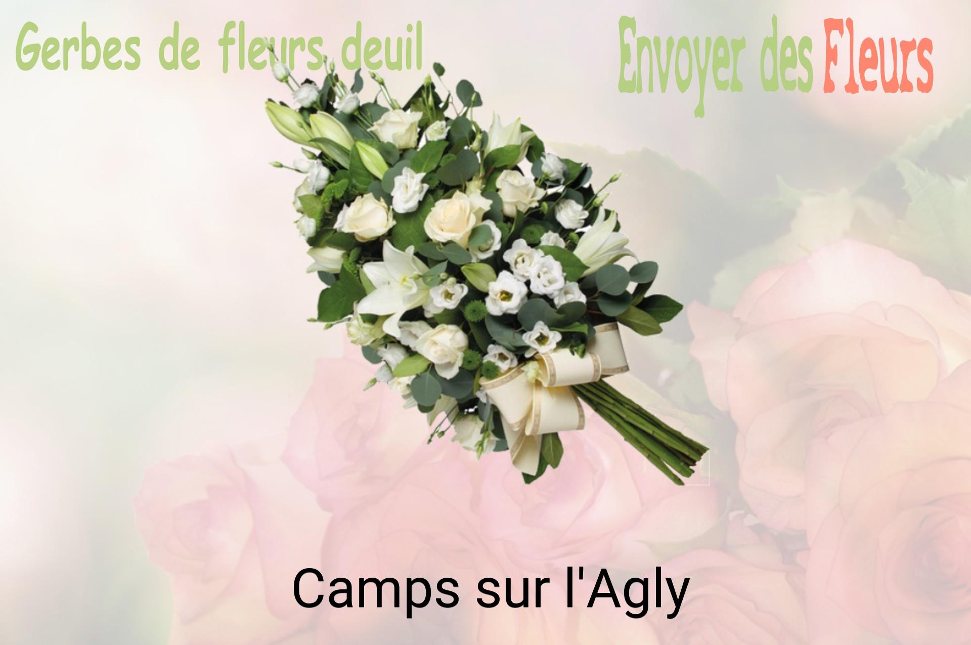 Gerbe de fleurs de deuil livrée à Camps-sur-l'Agly